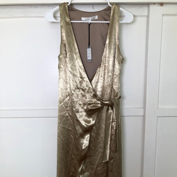 Lovers + Friends Dresses & Skirts - LF GOLD DRESS (BRAND NEW WITH TAGS)